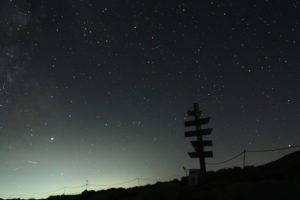 木曽駒ヶ岳山頂の星空